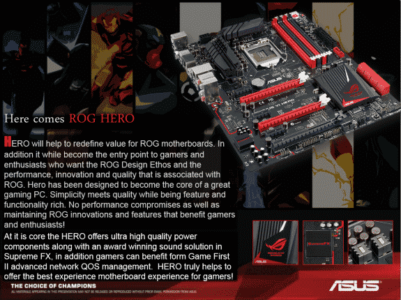 ASUS Maximus VI Hero Z87 Motherboard