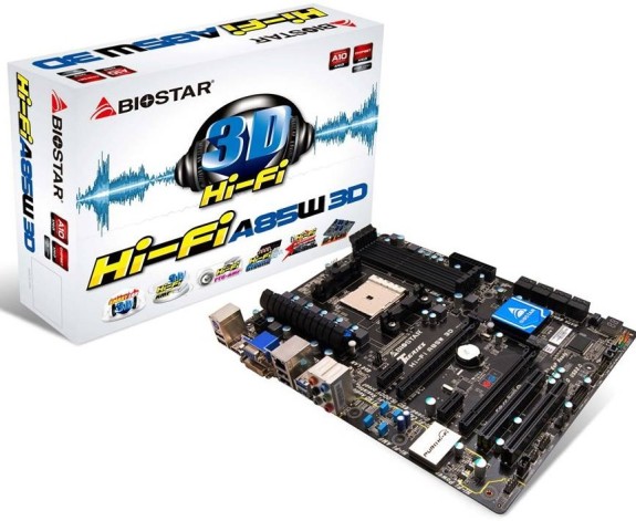 BIOSTAR Hi-Fi A85W 3D Socket FM2 Motherboard