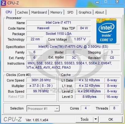 Intel Core i7-4771 Tested