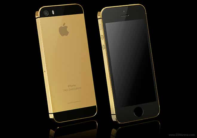 iPhone 5s 24ct Gold