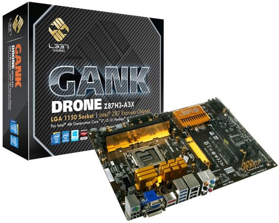 ECS L337 GANK DRONE Gaming Motherboard