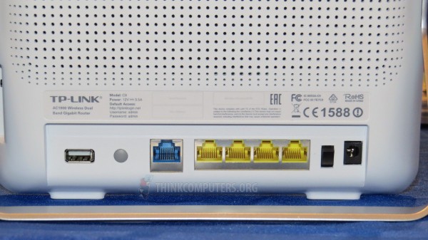 TP-LINK AC1900 Router Back Ports