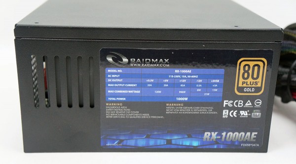Raidmax RX-1000AE Power Supply