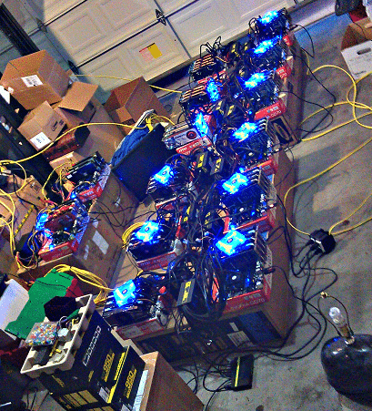 Ghetto Crypto-Currency Mining Rigs