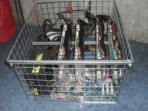 Ghetto Crypto-Currency Mining Rigs
