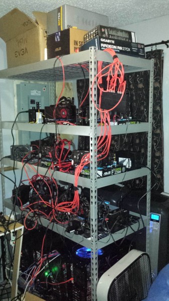 Ghetto Crypto-Currency Mining Rigs