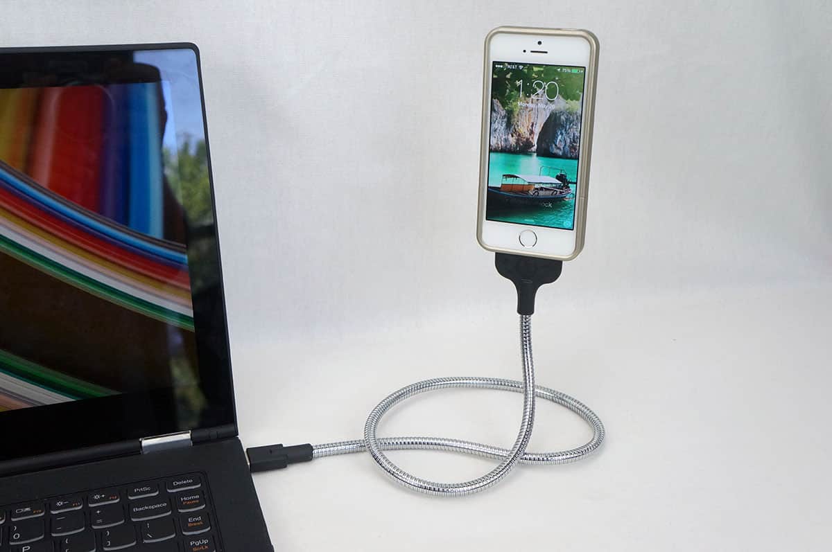 Une Bobine iPhone 5s Stand / Charge Cable