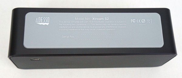 Adesso Xtreme S2 Portable Bluetooth Speaker