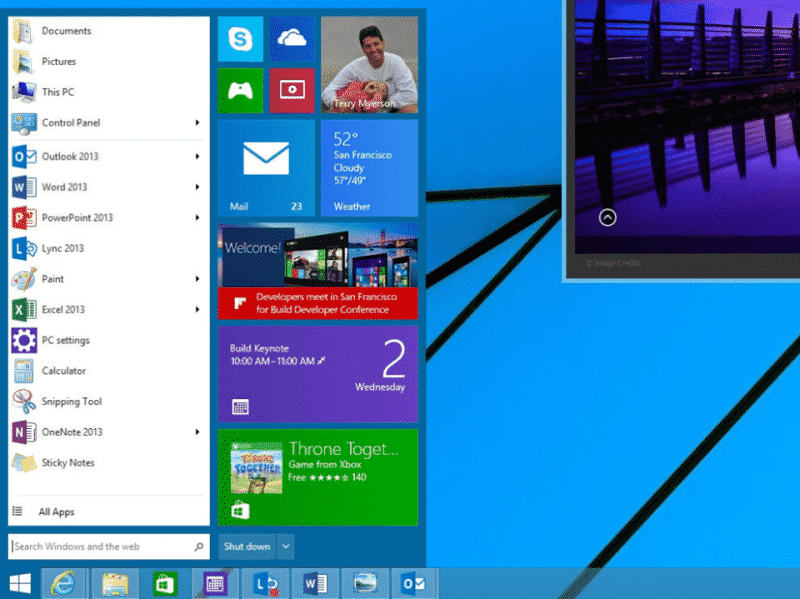 windows 8 microsoft concept