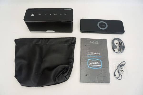 LUXA2 GroovyW Bluetooth Speaker & Wireless Charging Station
