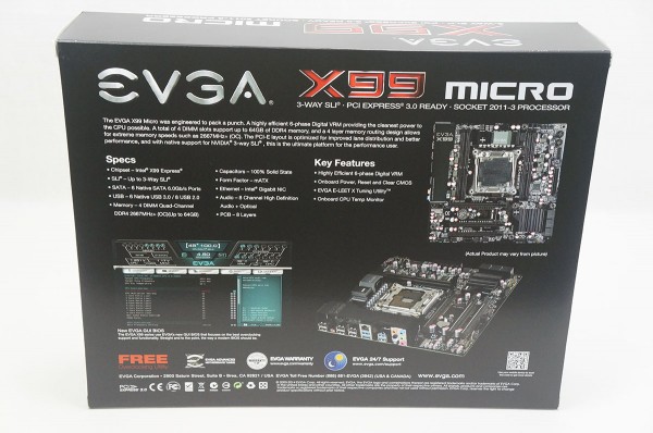 EVGA X99 Micro Motherboard