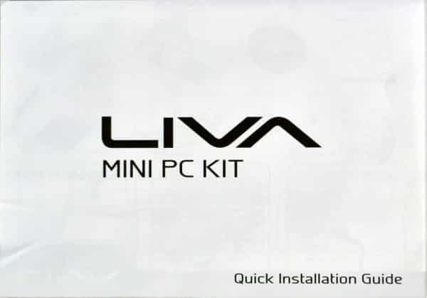 LIVA mini pc kit Quick installation