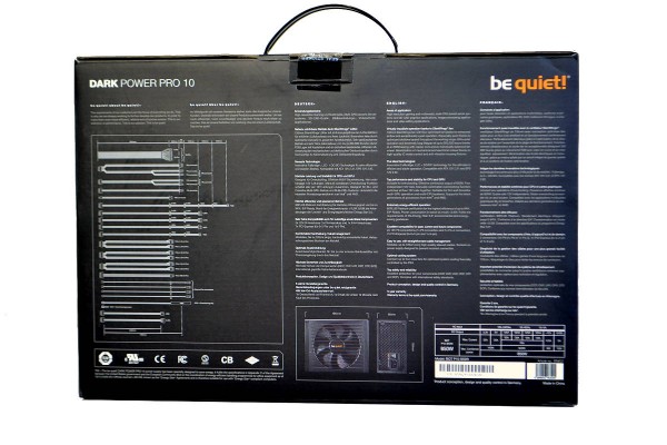 Dark Power Pro 10 850W Back of box