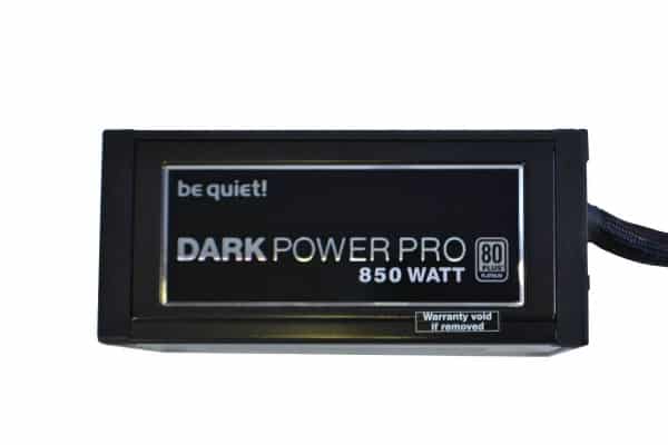 Dark Power Pro 10 850W side with no plastic cover