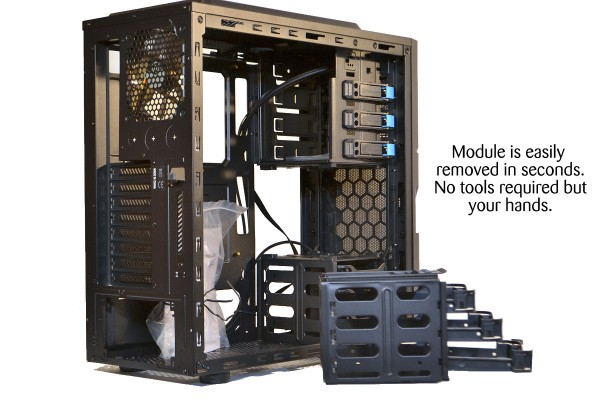 Themaltake Commander G41 Inside removed drive module