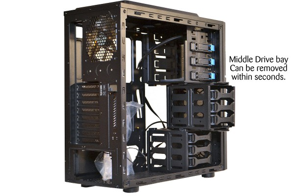 Themaltake Commander G41 Module HDD mount removed