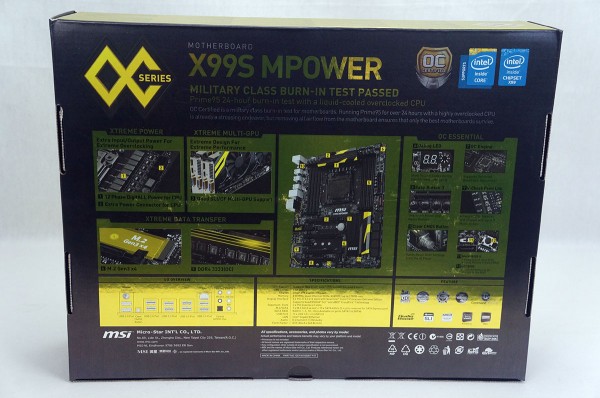 MSI X99S MPower Motherboard