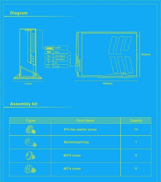 AZZA Z CSAZ-103 case manual assembly kit diagram