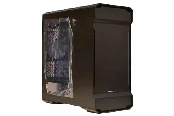 Front side with plastic on glass