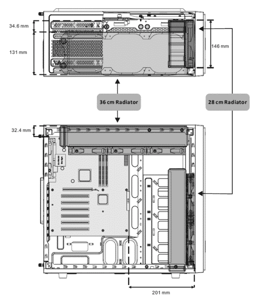 Versa H34 Radiator Mounting
