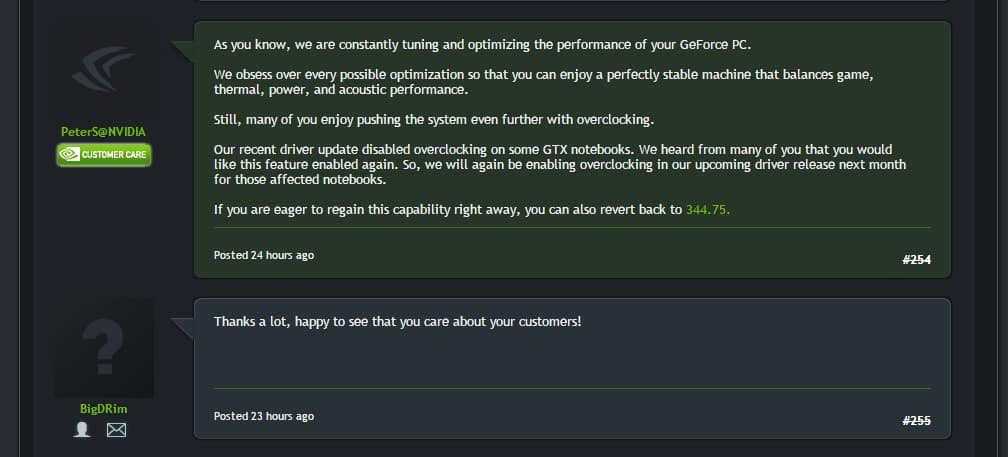 nvidia mobile overclocking