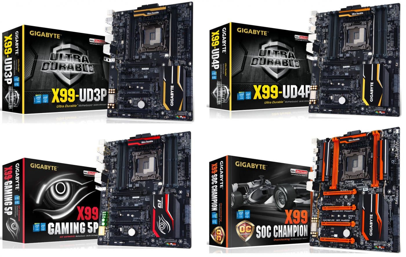 Gigabyte Launches X99 Champion Series Motherboards