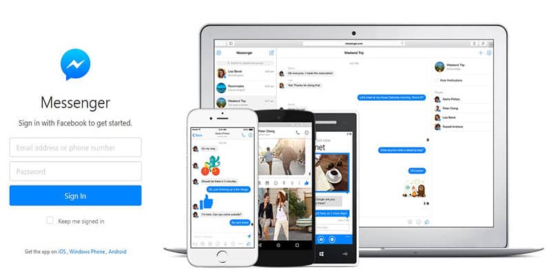 Facebook Messenger for the Web
