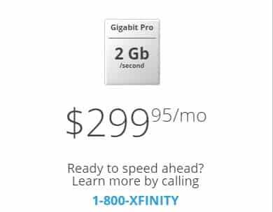 Comcast Gigabit Pro