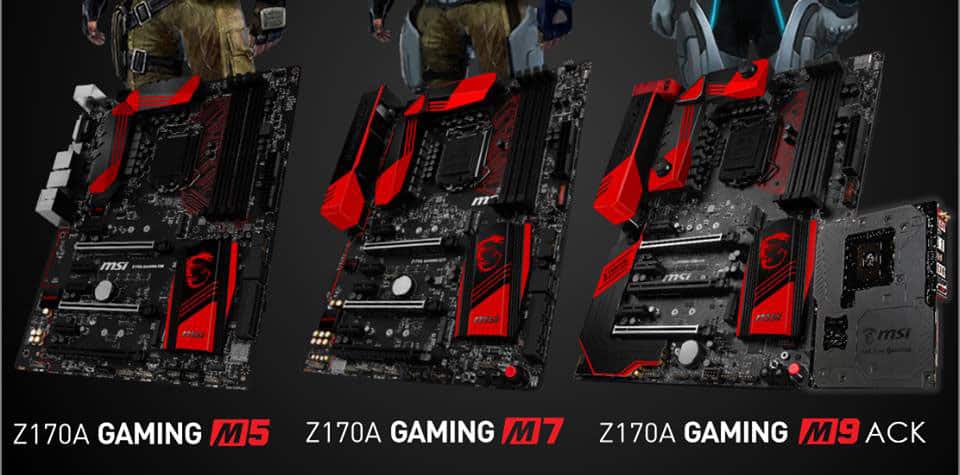 MSI Z170 Gaming M Motherboards