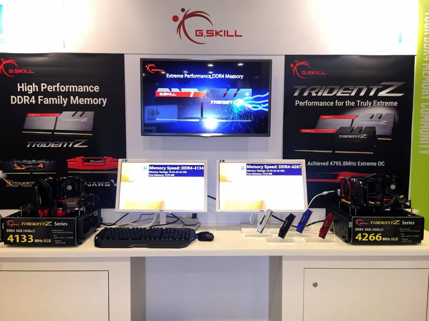 G.SKILL Demos DDR4 4266MHz and DDR4 4133MHz Memory Kits