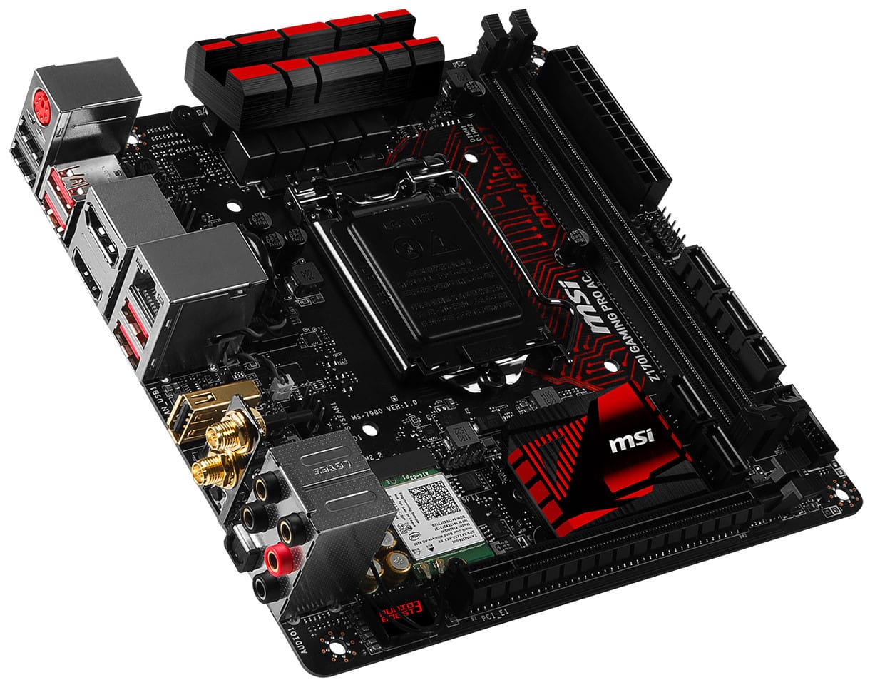 MSI Z170I Gaming Pro AC Mini-ITX Motherboard