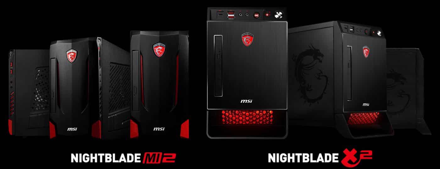 MSI Launches the Nightblade X2 and MI2 Gaming Desktops