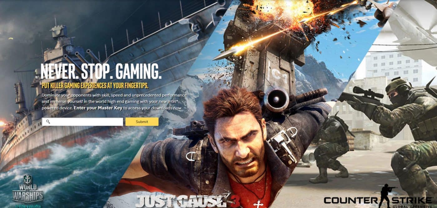 Intel Never Stop Gaming Bundle