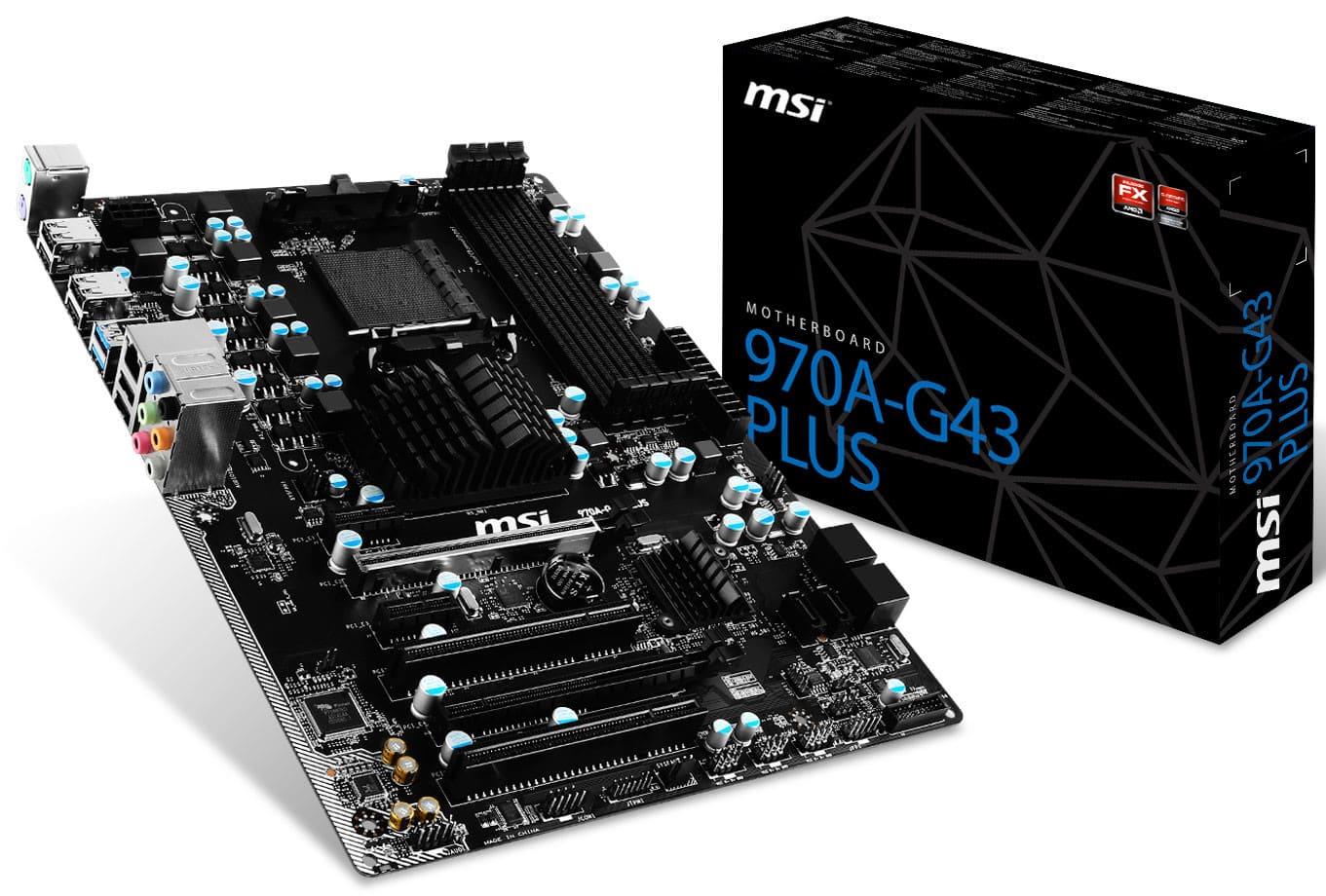 MSI 970A-G43 Plus AM3+ Motherboard