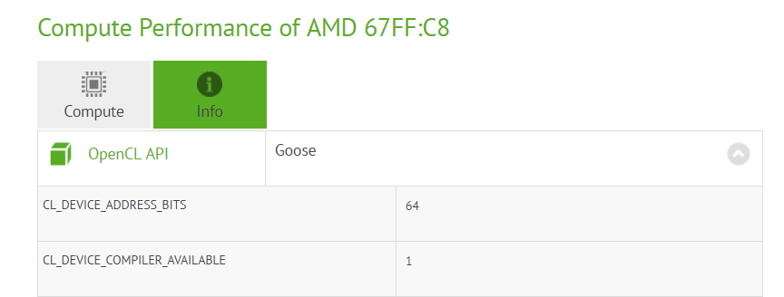 AMD Polaris 11 67FF C8 GPU