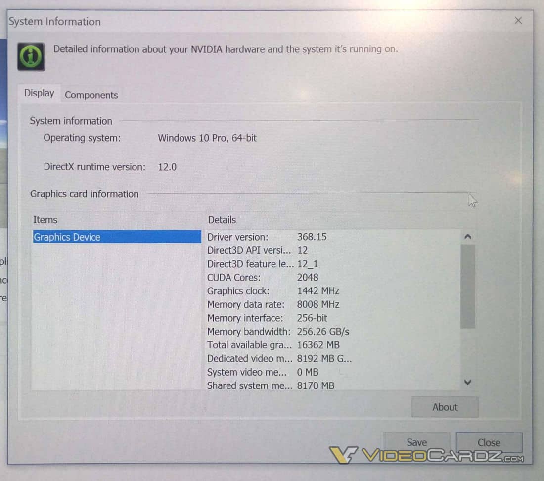 NVIDIA Mobile Pascal Specs