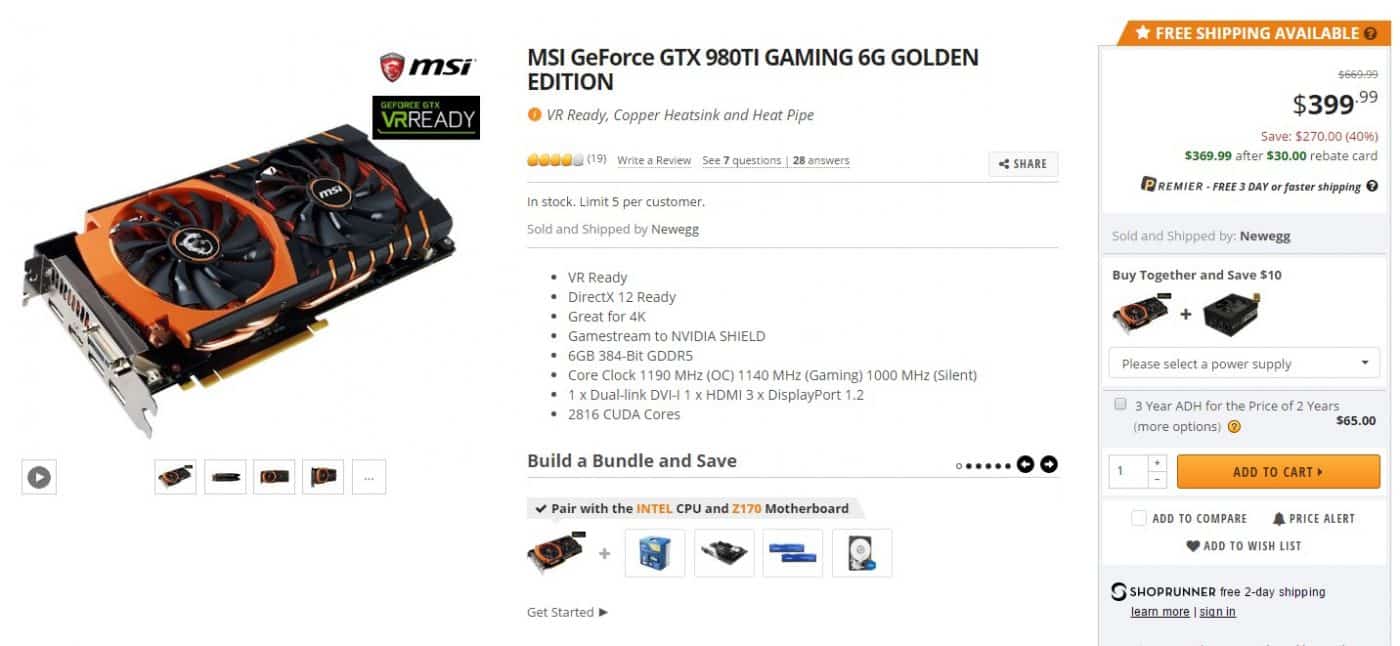 msi 980ti golden