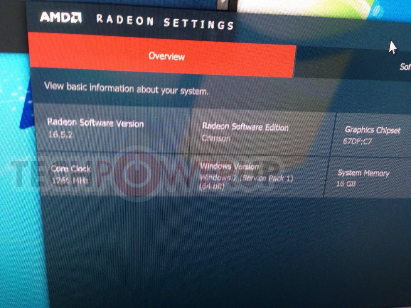 rx480 clockspeeds