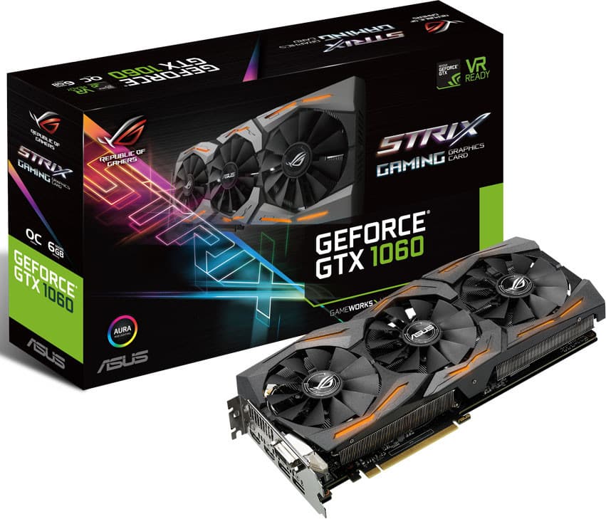 ASUS GeForce GTX 1060 STRIX Graphics Card