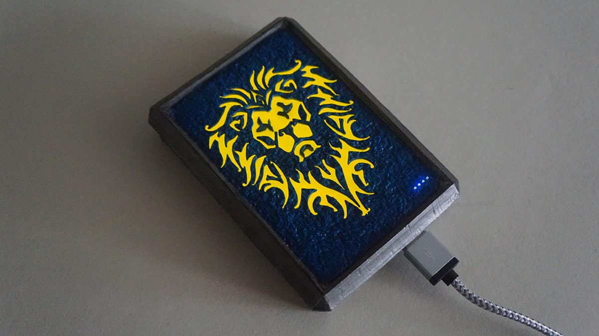 Swordfish Warcraft Alliance Mobile Power Bank