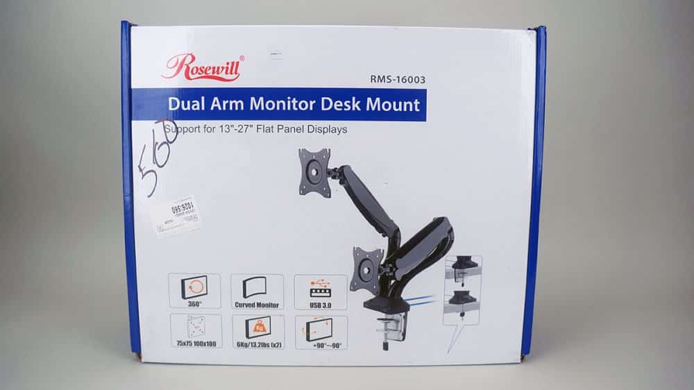 Rosewill RMS-16003 Dual Monitor Desk Mount