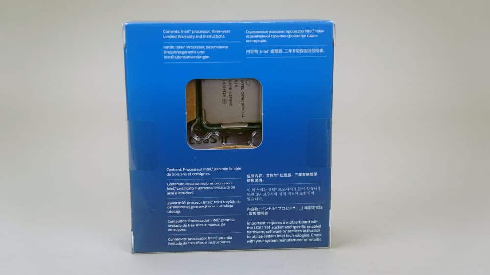 Intel Core i7-7700K "Kaby Lake" Processor