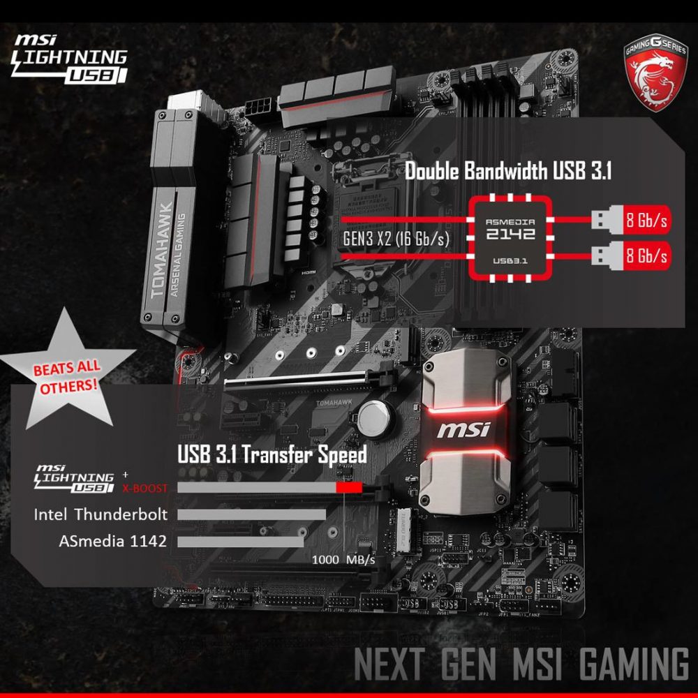 MSI Z270 TOMAHAWK ARSENAL Gaming Motherboard