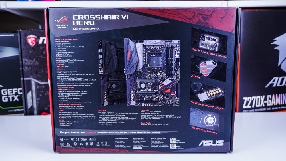 ASUS ROG Crosshair VI Hero Motherboard