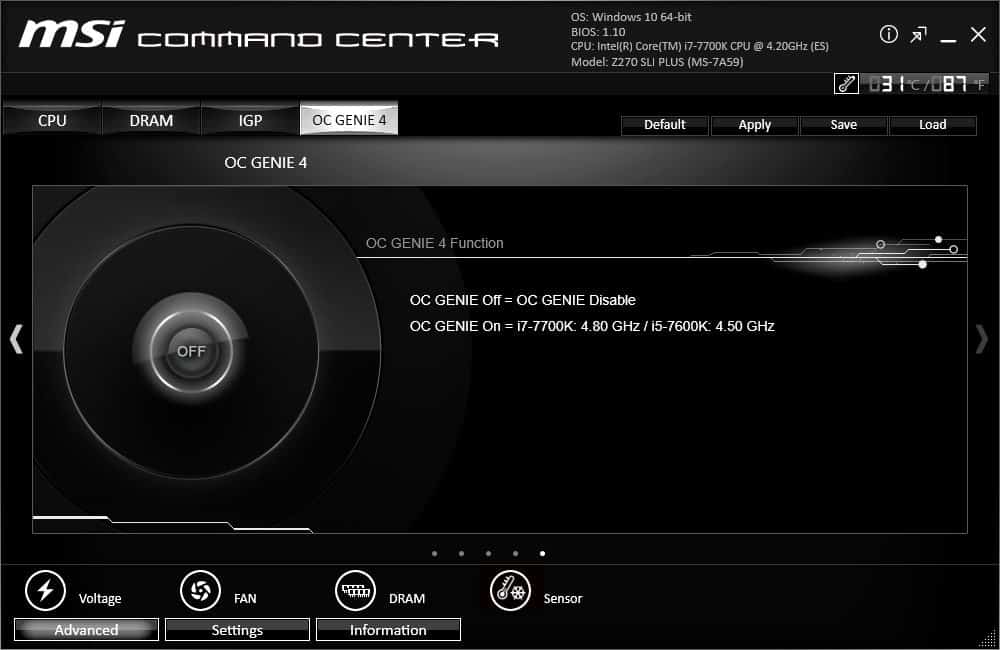 MSI Command Center