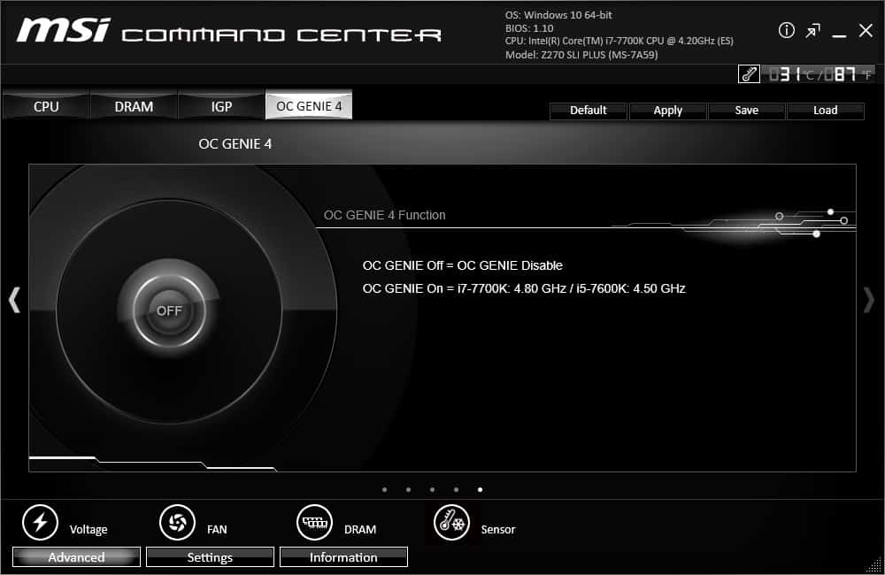 MSI Command Center