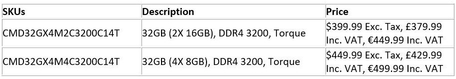 corsair ddr4 3