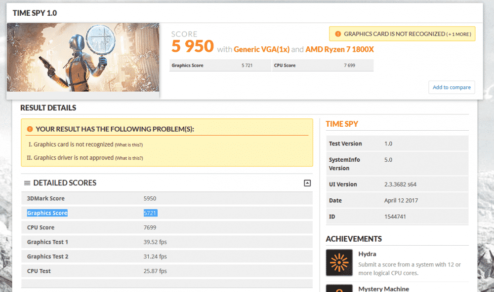 rxvega 3dmark