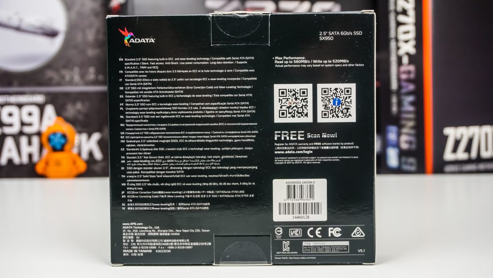 ADATA XPG SX950 240GB Solid State Drive