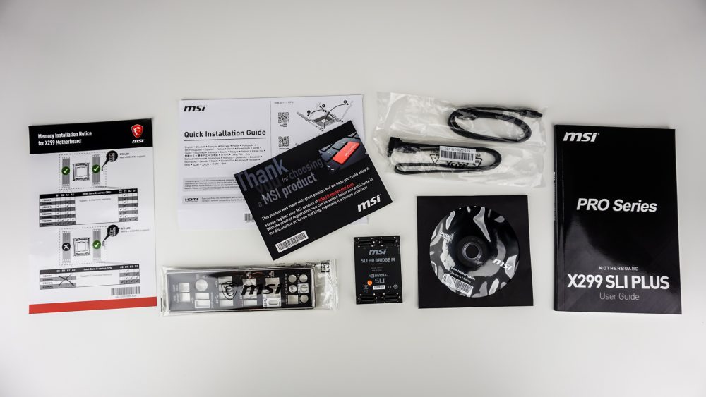 MSI X299 SLI Plus Motherboard